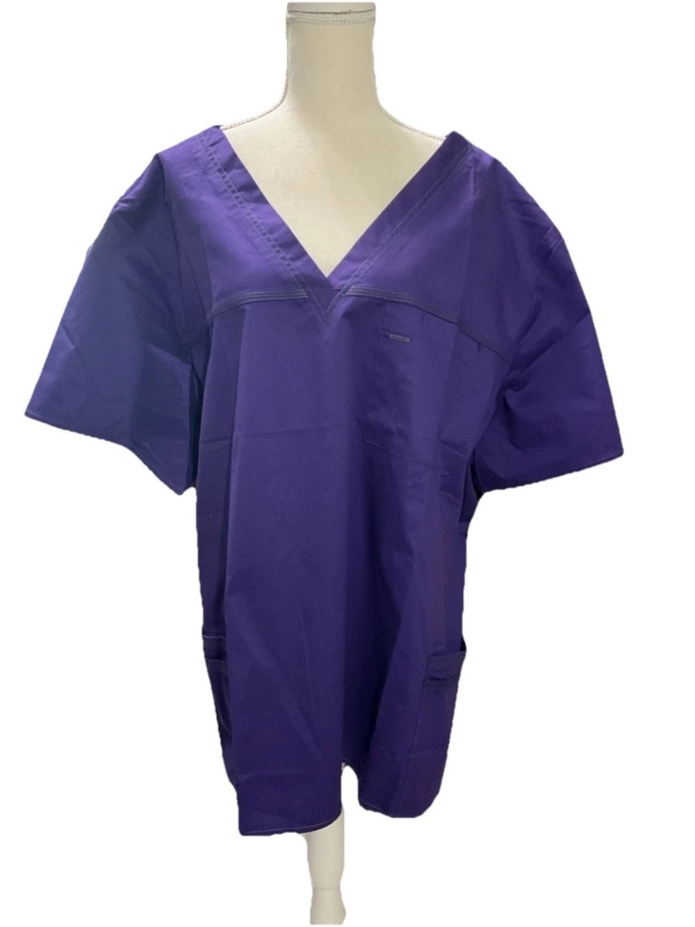 Dickies Gen Flex Junior Fit V-Neck Scrub Top Purple NWT 5XL